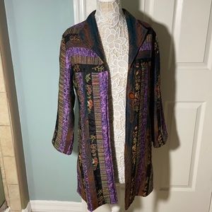 ANU BY NATURAL | embroidered silk wool blend  jacket